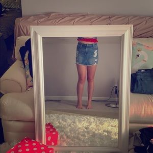 Hollister jean skirt